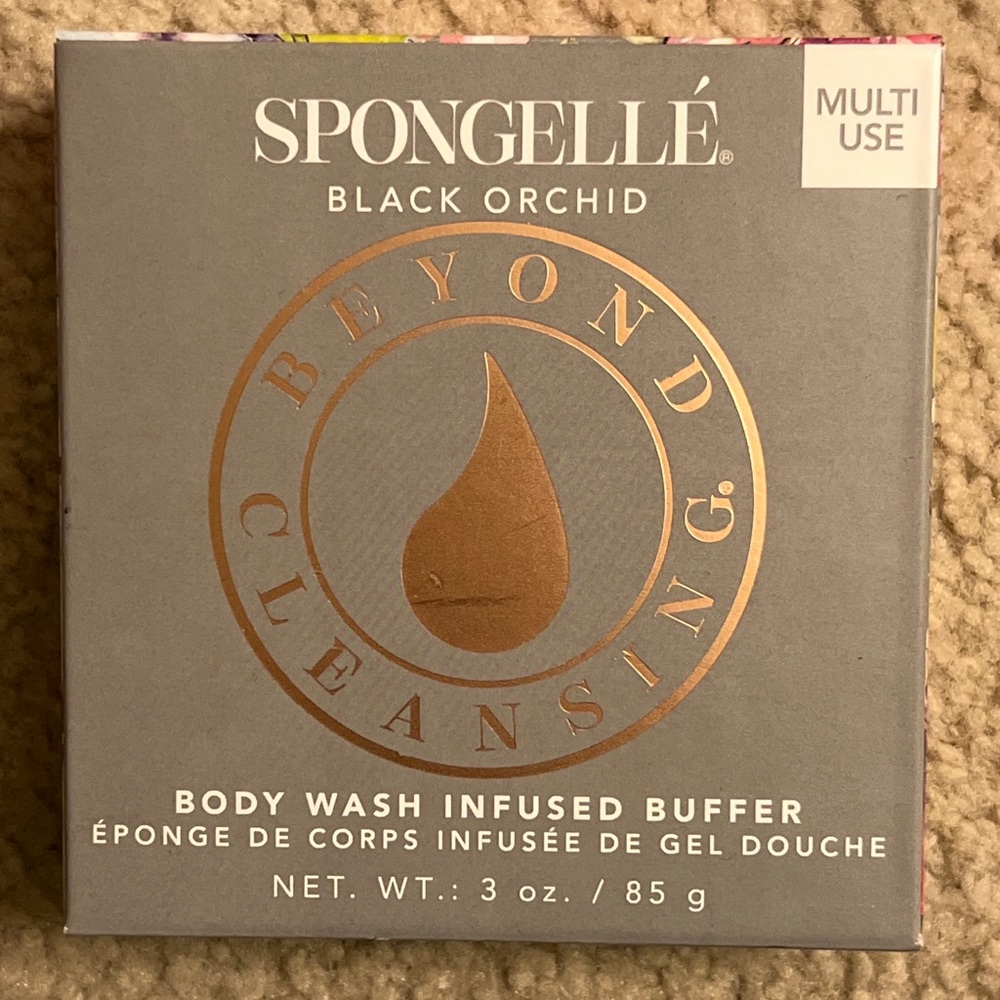 Spongelle Black Orchid body wash infused Buffer multi use NEW IN BOX